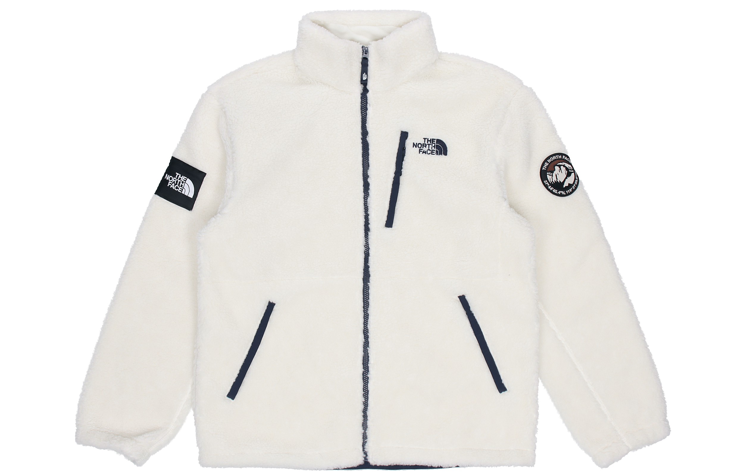 THE NORTH FACE Eco Fleece White Sherpa Jacket Unisex NJ4FL59J