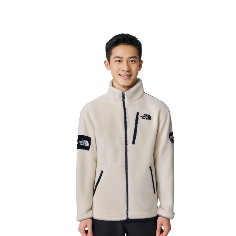 THE NORTH FACE Eco Fleece White Sherpa Jacket Unisex NJ4FL59J 圖 5