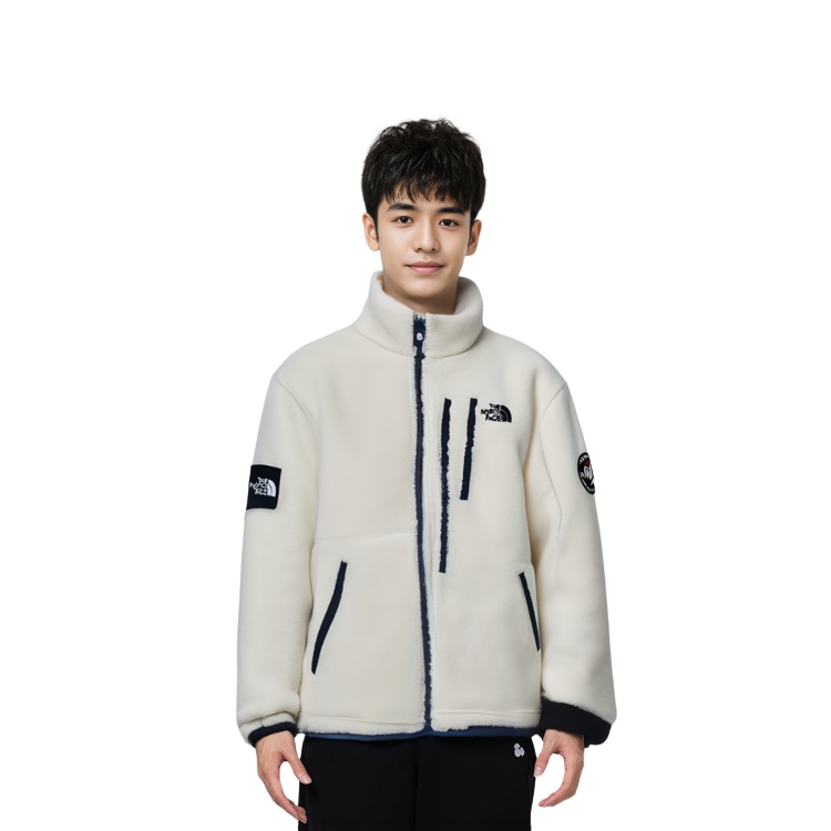 THE NORTH FACE Eco Fleece White Sherpa Jacket Unisex NJ4FL59J 圖 6