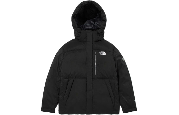 TNF Eco Motion Down Jacket Black Unisex Outdoor Hooded Coat NJ1DM53J