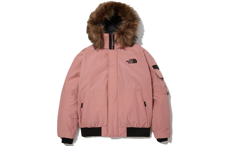 TNF Eco Polar Air Down Water-resistant Hooded Jacket Pink Unisex NJ1DM68F