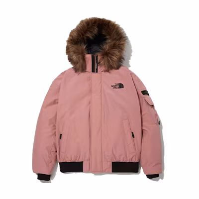TNF Eco Polar Air Down Water-resistant Hooded Jacket Pink Unisex NJ1DM68F