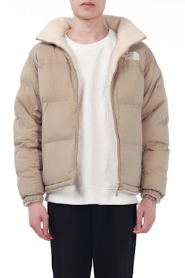 THE NORTH FACE Eco Reversible Fleece Jacket Winter Couple Style Khaki NJ3NL53C Details for THE NORTH FACE Eco Reversible Fleece Jacket Winter Couple Style Khaki NJ3NL53C