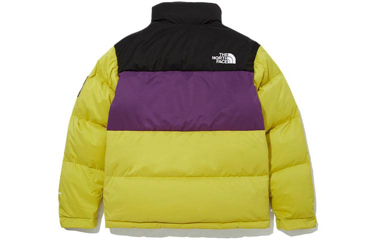 Lookbook The North Face Eco Utility Down Jacket Unisex Yellow Purple Multi-Pocket Warm Coat NJ1DM54L