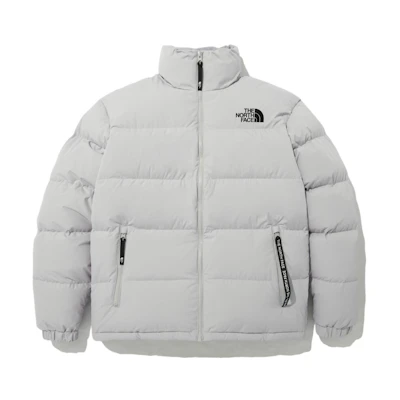 TNF Eglon FW22 Gray Down Jacket with Logo Print NJ1DN61K