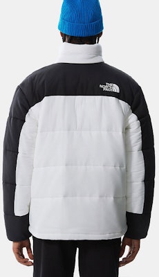 The North Face Embroidered Logo Colorblock Puffer Jacket White Mens NF0A4QYZ-FN4 2