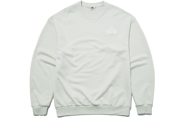 TNF Embroidered Logo Crewneck Sweatshirt Milk White Unisex NM5ML51J