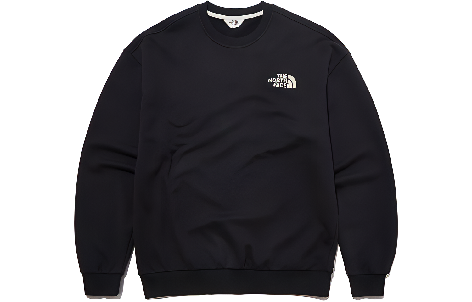 TNF Embroidered Logo Crewneck Sweatshirt Black Unisex NM5ML51L