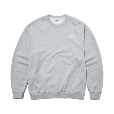 TNF Embroidered Logo Crewneck Sweatshirt Light Grey Unisex╗ NM5ML51M