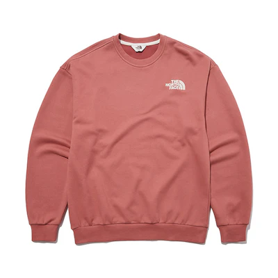 TNF Embroidered Logo Crewneck Sweatshirt Pink (Unisex) NM5ML51N