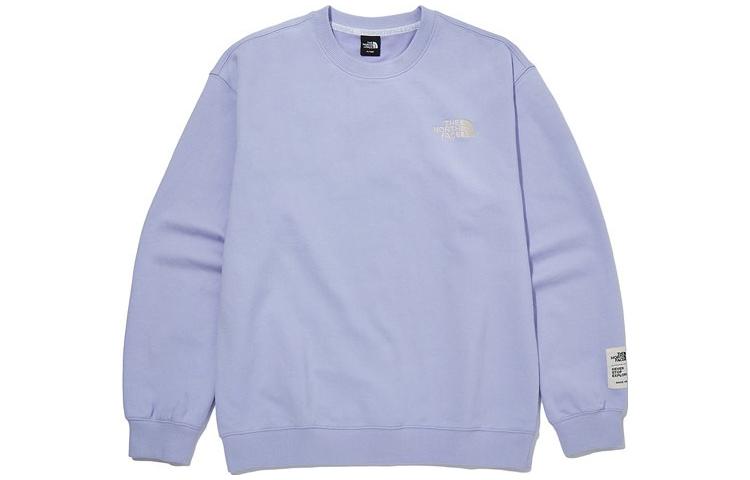 TNF Embroidered Logo Crewneck Sweatshirt Unisex Purple NM5MM01E