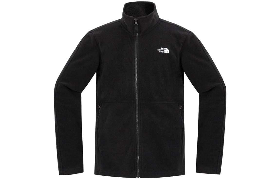 TNF Embroidered Logo Fleece Jacket Black NF0A87QJ-JK3
