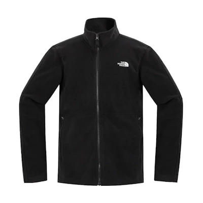 TNF Embroidered Logo Fleece Jacket Black NF0A87QJ-JK3