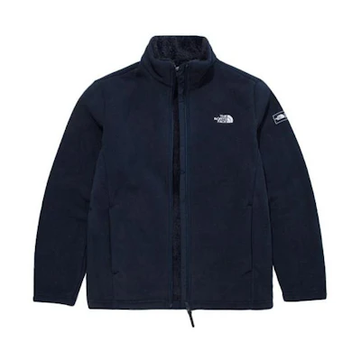 TNF Embroidered Logo Fleece Jacket Navy Unisex NJ4FM50C