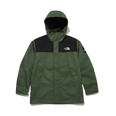 TNF Embroidered Logo Green Waterproof Windproof Jacket for Men NI4HM52J