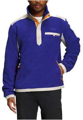 The North Face Embroidered Logo Half Snap Retro Track Jacket - Blue NF0A7ZWY-C0F Order The North Face Embroidered Logo Half Snap Retro Track Jacket - Blue NF0A7ZWY-C0F