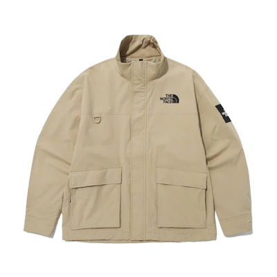 TNF Embroidered Logo Khaki Windproof Waterproof Outdoor Jacket Unisex NJ3BP07K