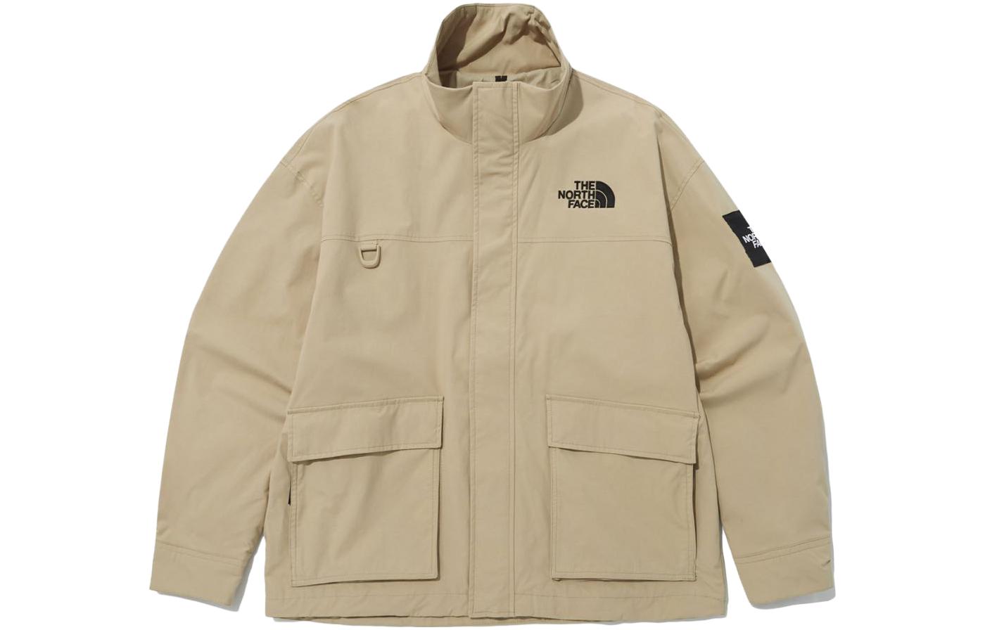 TNF Embroidered Logo Khaki Windproof Waterproof Outdoor Jacket Unisex NJ3BP07K 圖 2