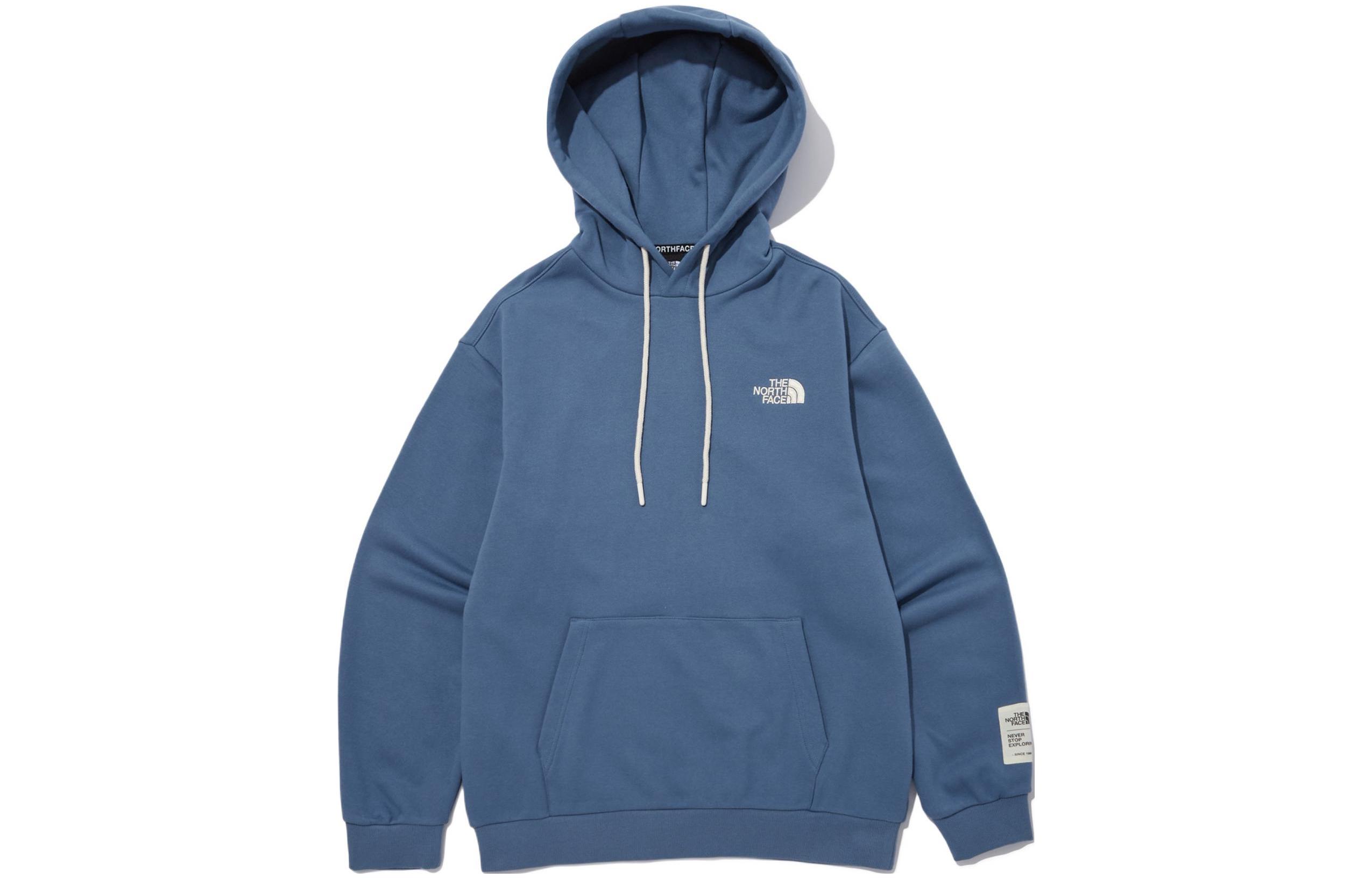 TNF Embroidered Logo Pullover Hoodie Blue NM5PN55C