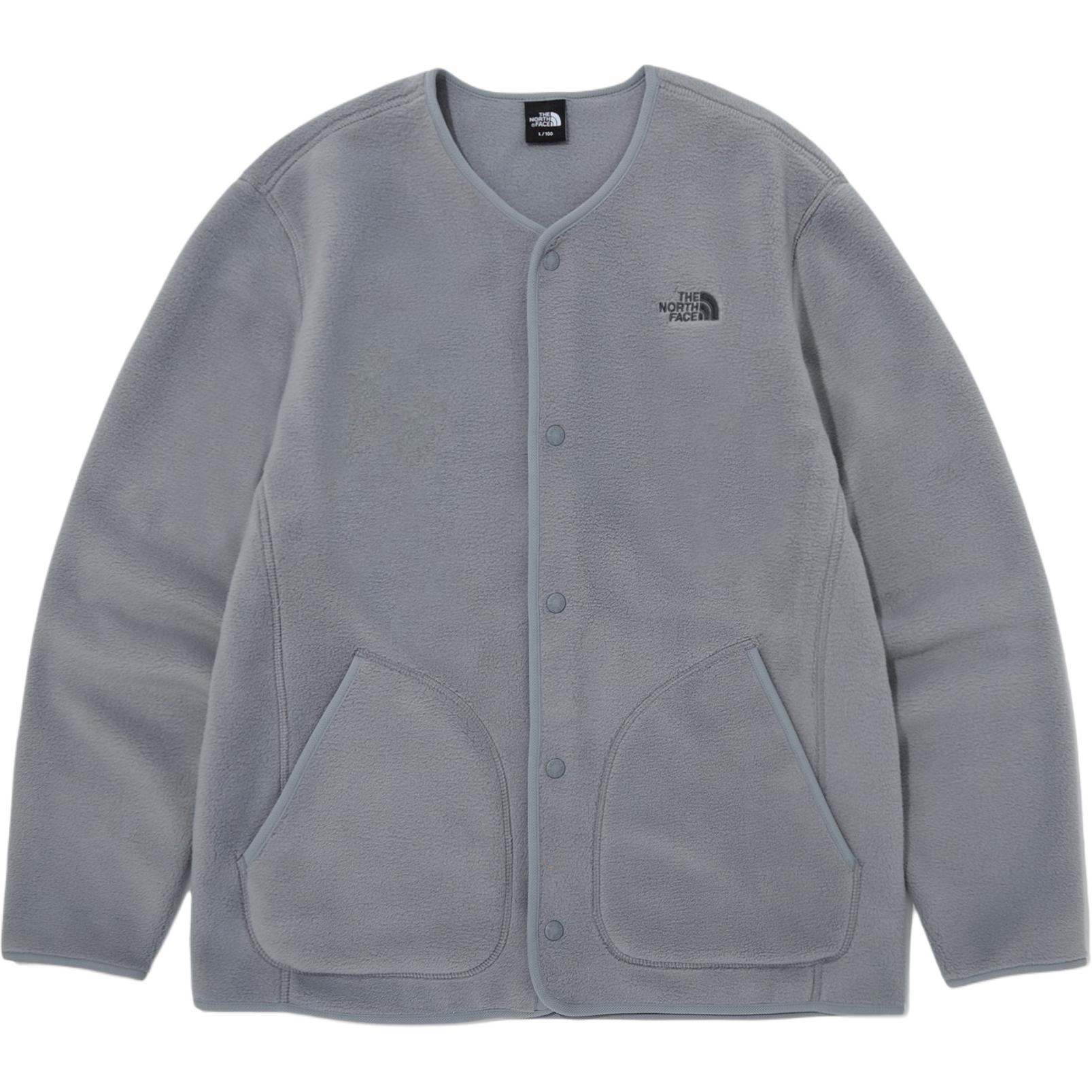 TNF Embroidered Logo Snap-Button Jacket Gray Long Sleeve NJ5JQ63C 圖 2