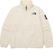 The North Face Embroidered Logo Waterproof Windproof Zip Jacket Unisex - Off White NJ3BP54K The North Face Embroidered Logo Waterproof Windproof Zip Jacket Unisex - Off White NJ3BP54K