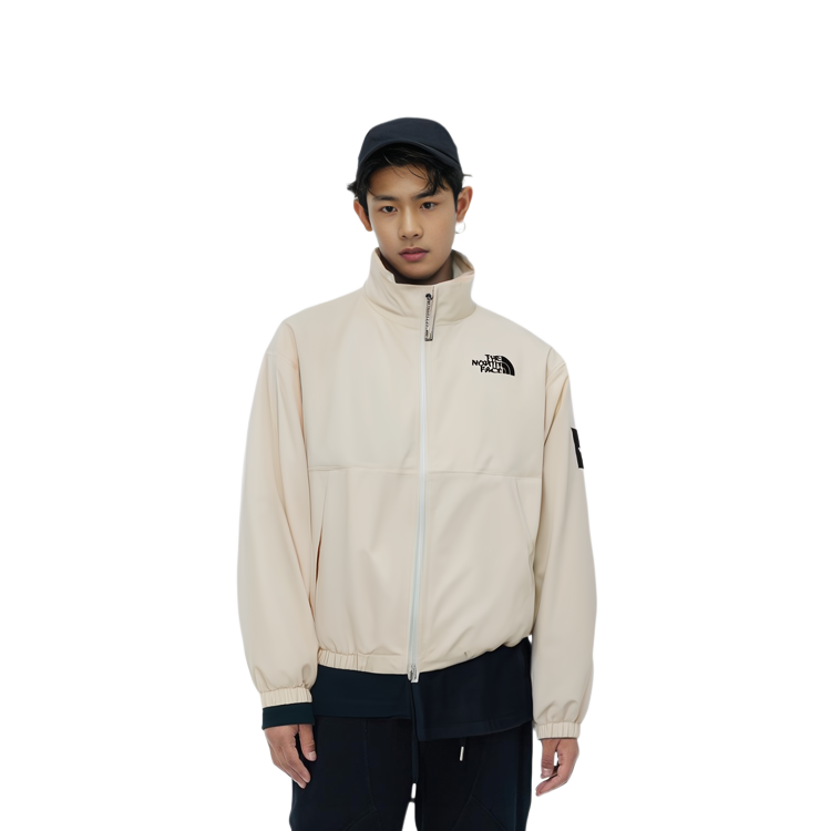Purchase ザ・ノース・フェイス 刺繍ロゴ 防水 防風 ジップジャケット 男女兼用 - オフホワイト NJ3BP54K