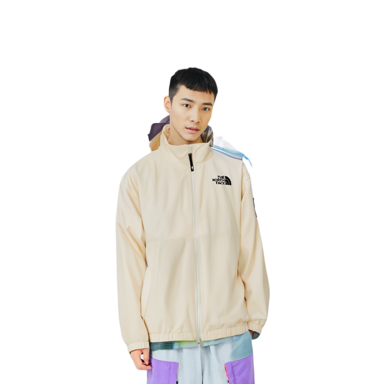 Details for ザ・ノース・フェイス 刺繍ロゴ 防水 防風 ジップジャケット 男女兼用 - オフホワイト NJ3BP54K