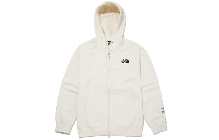 TNF Embroidered Logo White Hoodie Unisex NJ5JM02B