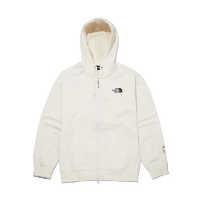 TNF Embroidered Logo White Hoodie Unisex NJ5JM02B