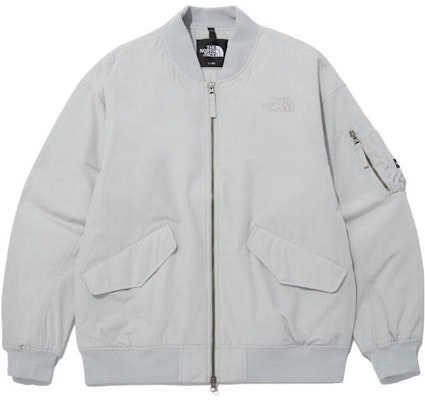 The North Face 刺繡標誌防風保暖飛行夾克 男女款 - 灰色 NJ3NP53C Buy The North Face 刺繡標誌防風保暖飛行夾克 男女款 - 灰色 NJ3NP53C