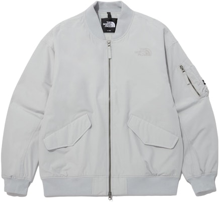 The North Face 刺繡標誌防風保暖飛行夾克 男女款 - 灰色 NJ3NP53C Order The North Face 刺繡標誌防風保暖飛行夾克 男女款 - 灰色 NJ3NP53C