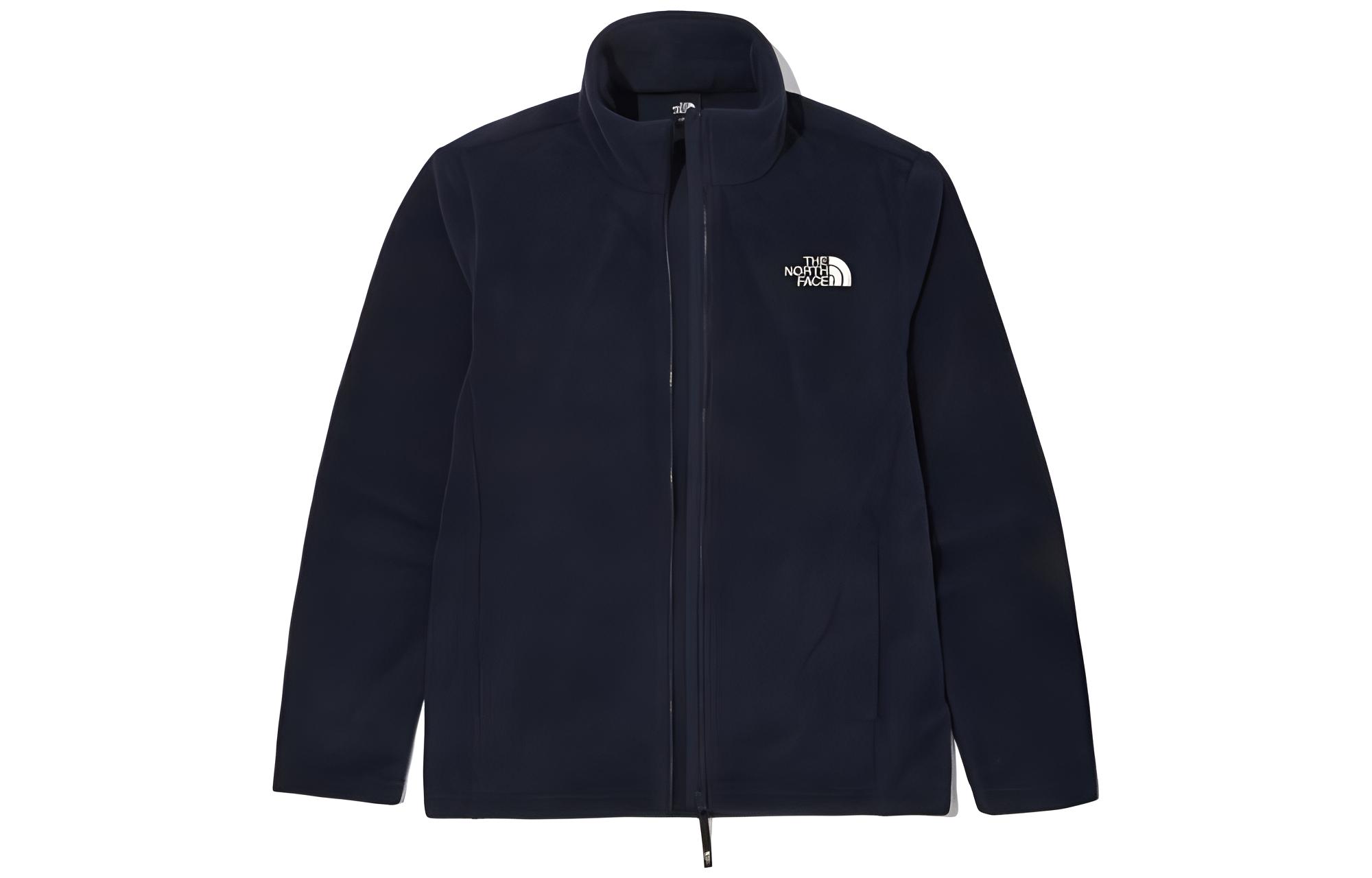 TNF Embroidered Logo Zip-Up Jacket Blue NJ4FN01B