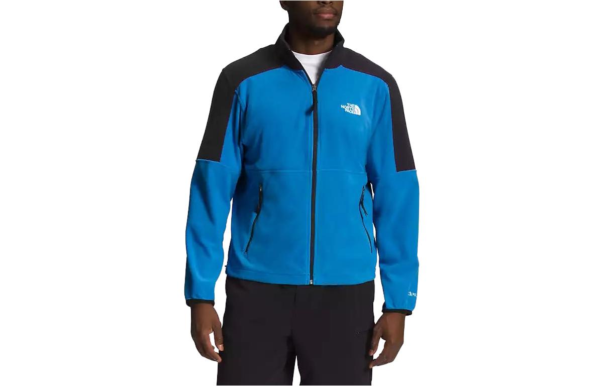 TNF Embroidered Logo Zip-Up Jacket Blue/Black NF0A7ZXW-TV5