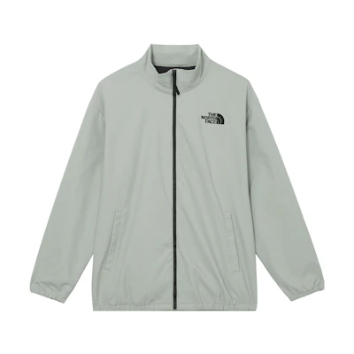 TNF Embroidered Logo Zip-Up Jacket Light Gray Unisex NI3BP71R