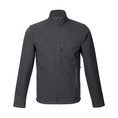 TNF Embroidered Logo Zip-Up Jacket with Pockets - Gray NF0A4R2A-DYZ