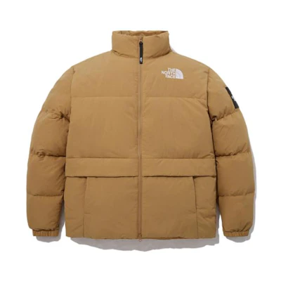 TNF Embroidered Logo Zip Jacket Unisex Camel NJ1DP59L