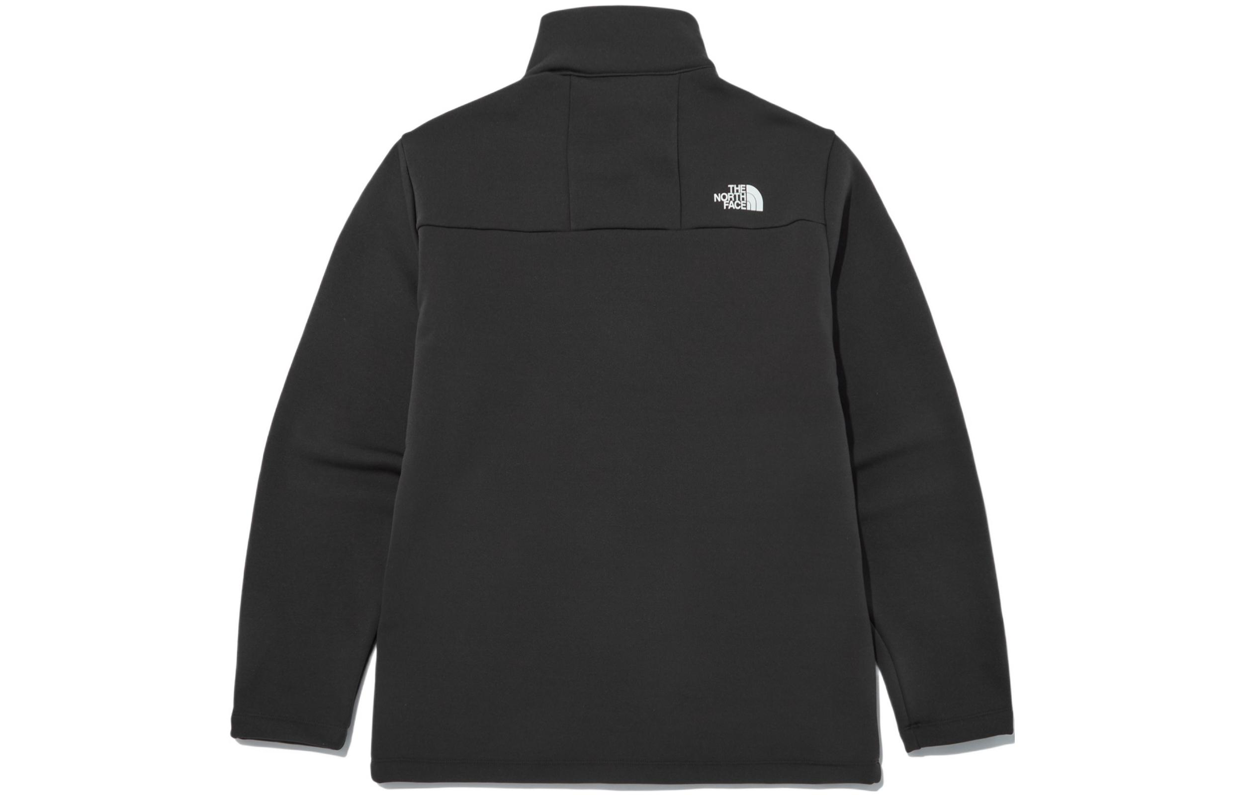 TNF Embroidered Stand Collar Zip Jacket - Dark Gray NJ5JN72B 圖 3