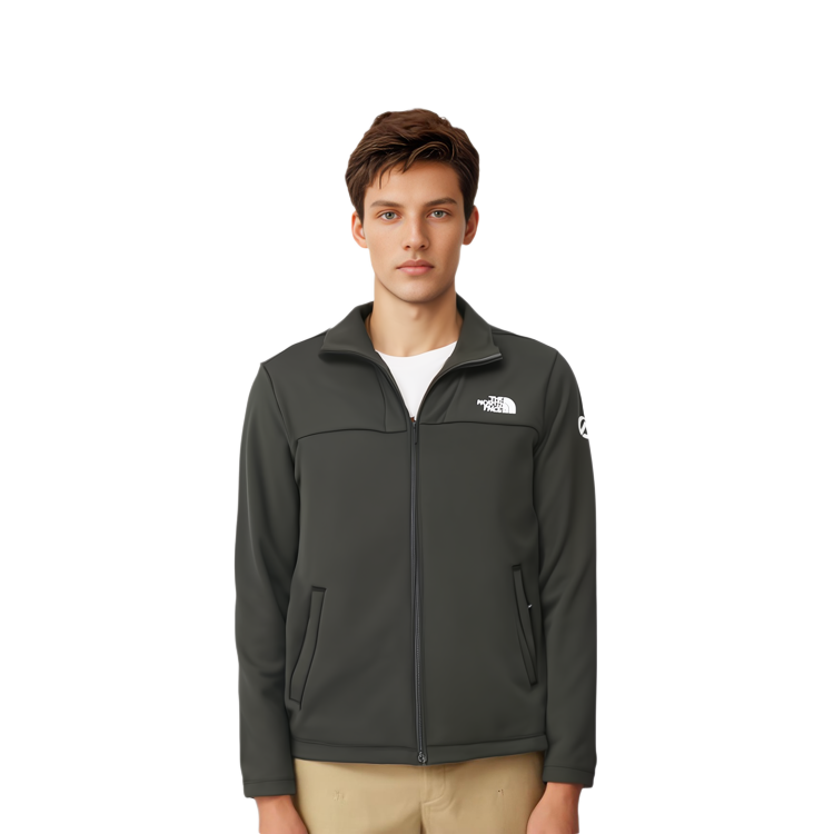 TNF Embroidered Stand Collar Zip Jacket - Dark Gray NJ5JN72B 圖 5