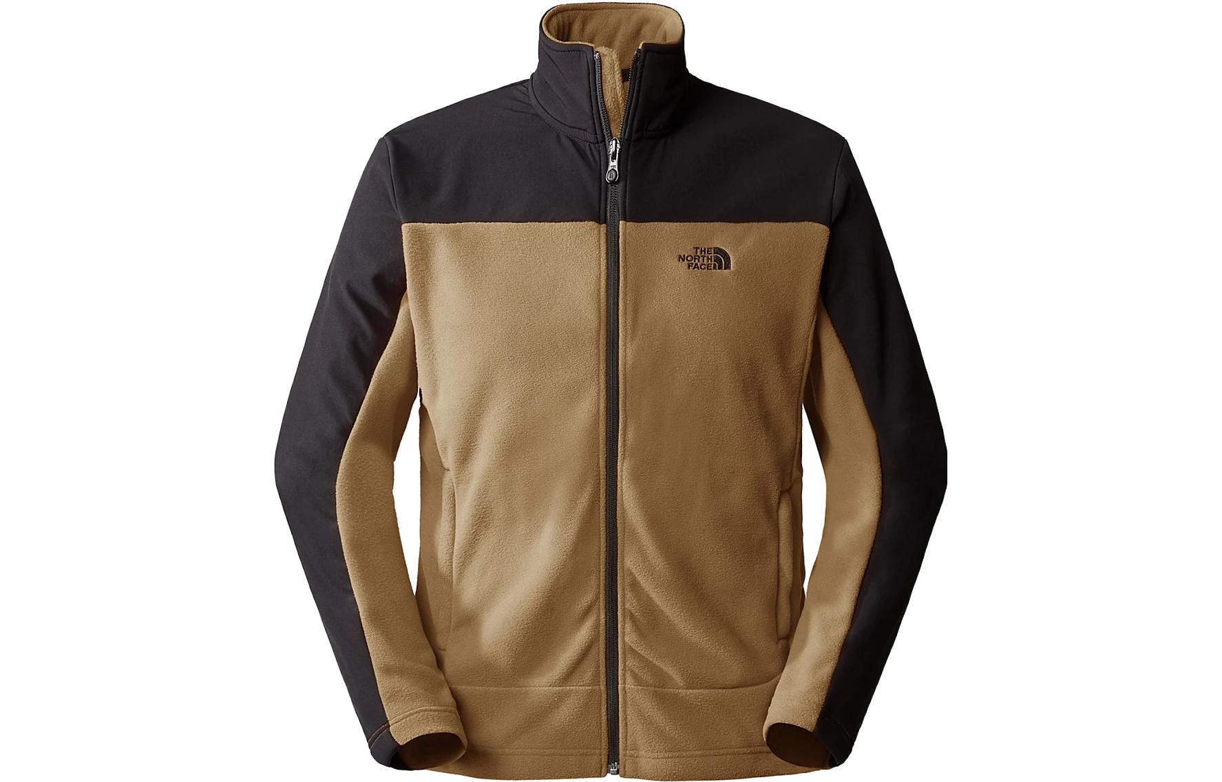 TNF Emilio Delta Colorblock Fleece Jacket Brown NF0A3BTI-YW2