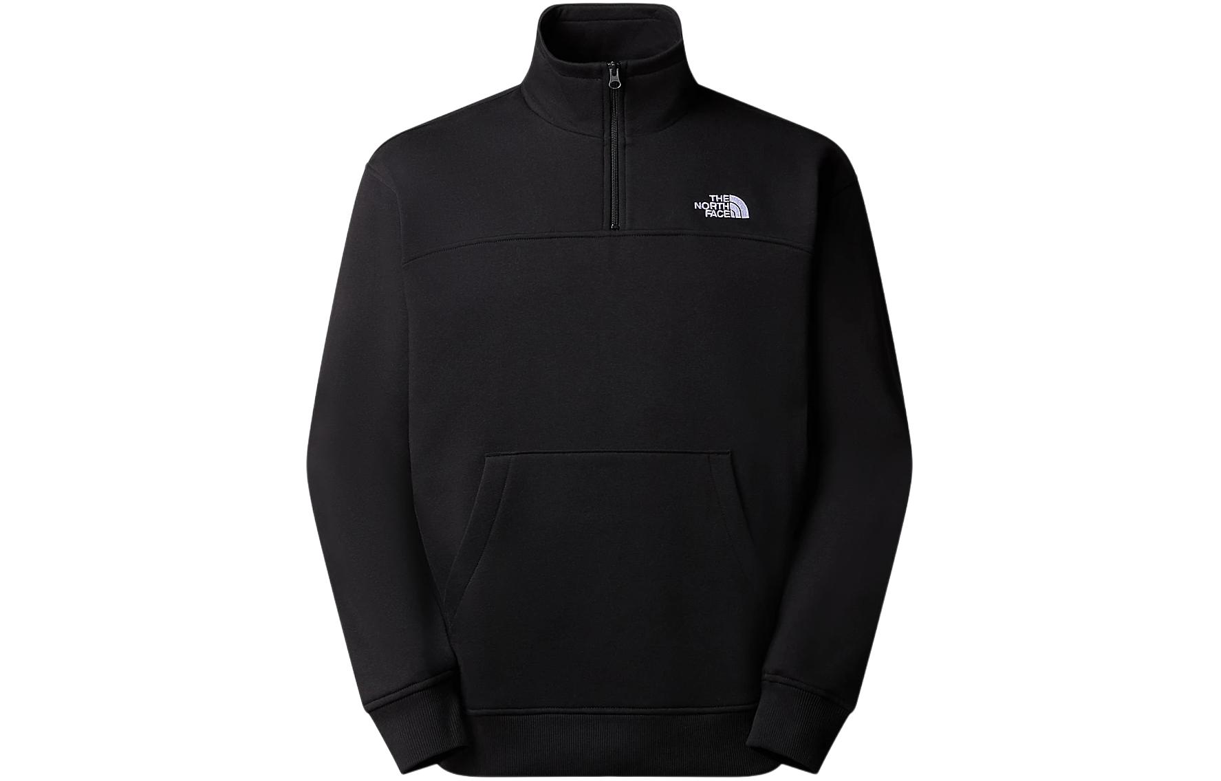 TNF Essential 1/4 Zip Pullover Sweatshirt Black Long Sleeve NF0A87FC-JK3