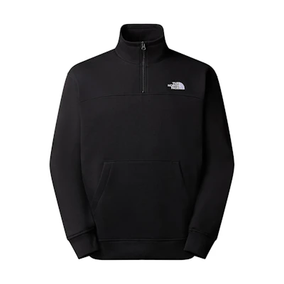 TNF Essential 1/4 Zip Pullover Sweatshirt Black Long Sleeve NF0A87FC-JK3
