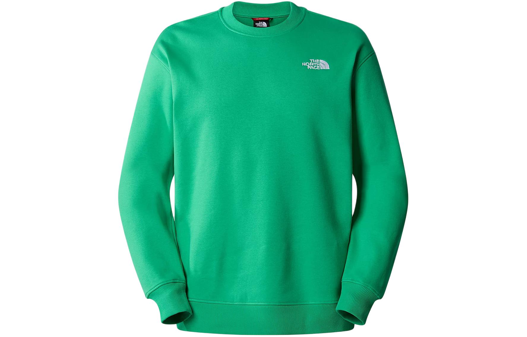TNF Essential Crew Neck Logo Sweatshirt Green Pullover NF0A7ZJA-PO8