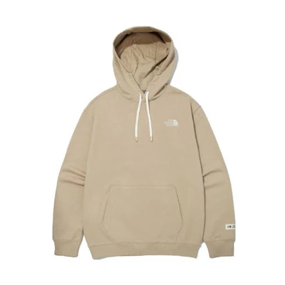 TNF Essential Eco Logo Hoodie Beige Unisex Long Sleeve Sweater NM5PM61A