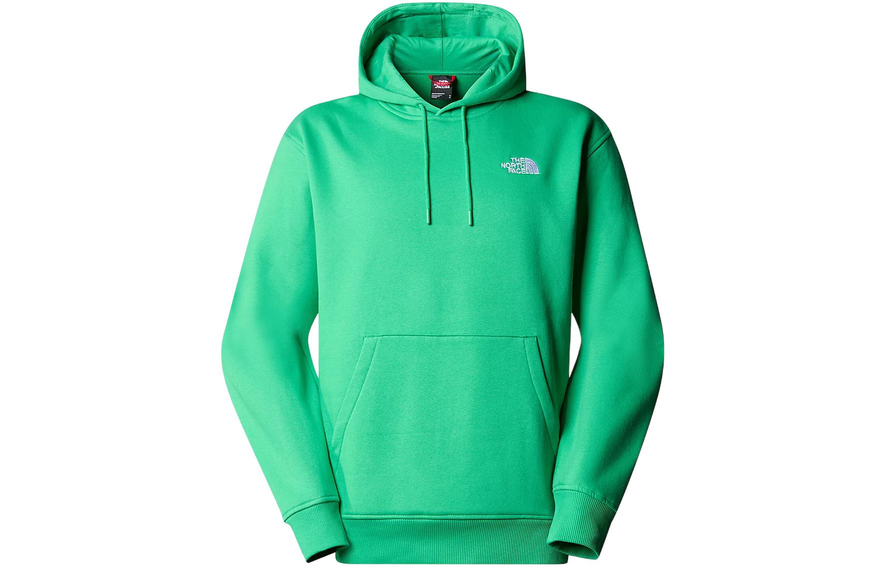 TNF Essential Hoodie Green Pullover Solid Color NF0A7ZJ9-PO8