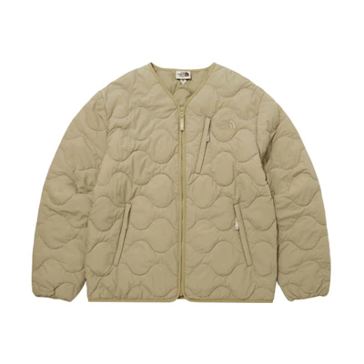TNF Essential Light T Jacket Unisex Khaki Brown Full-Zip Cotton Jacket NJ3NP56K
