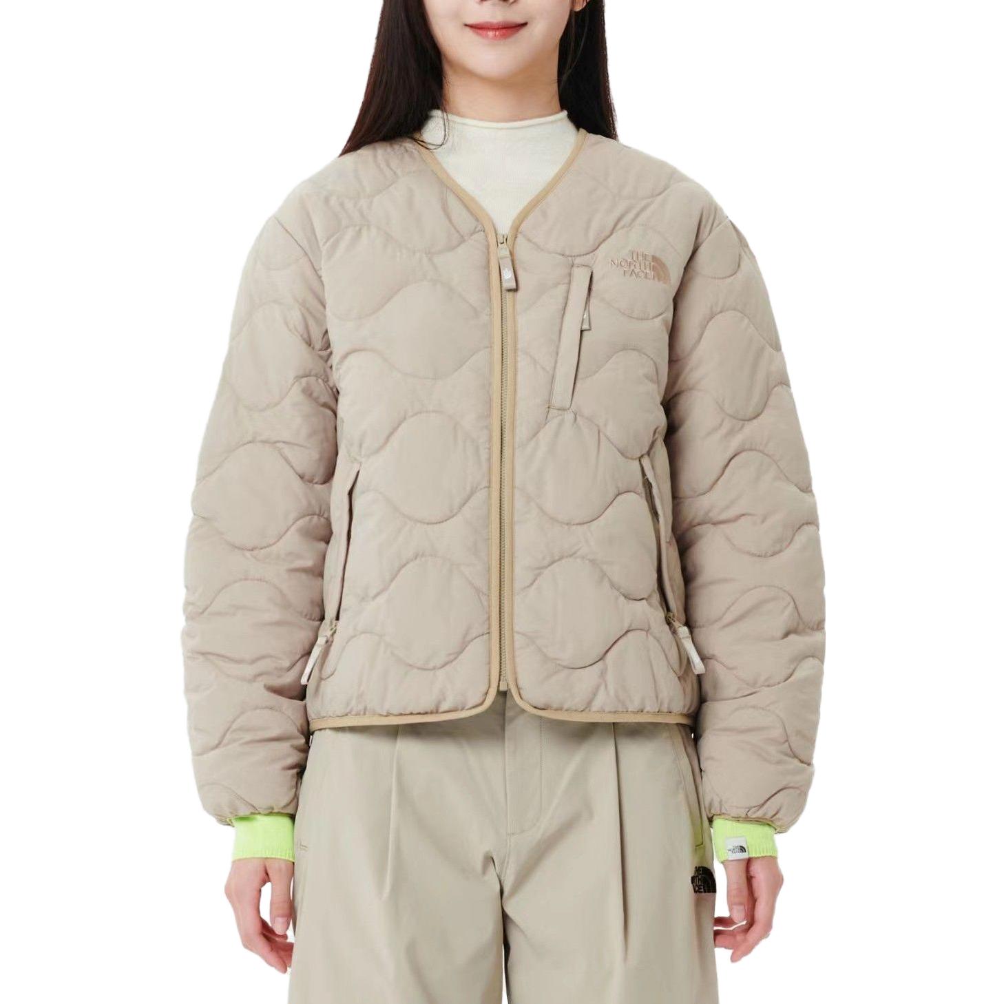 TNF Essential Light T Jacket Unisex Khaki Brown Full-Zip Cotton Jacket NJ3NP56K 圖 5
