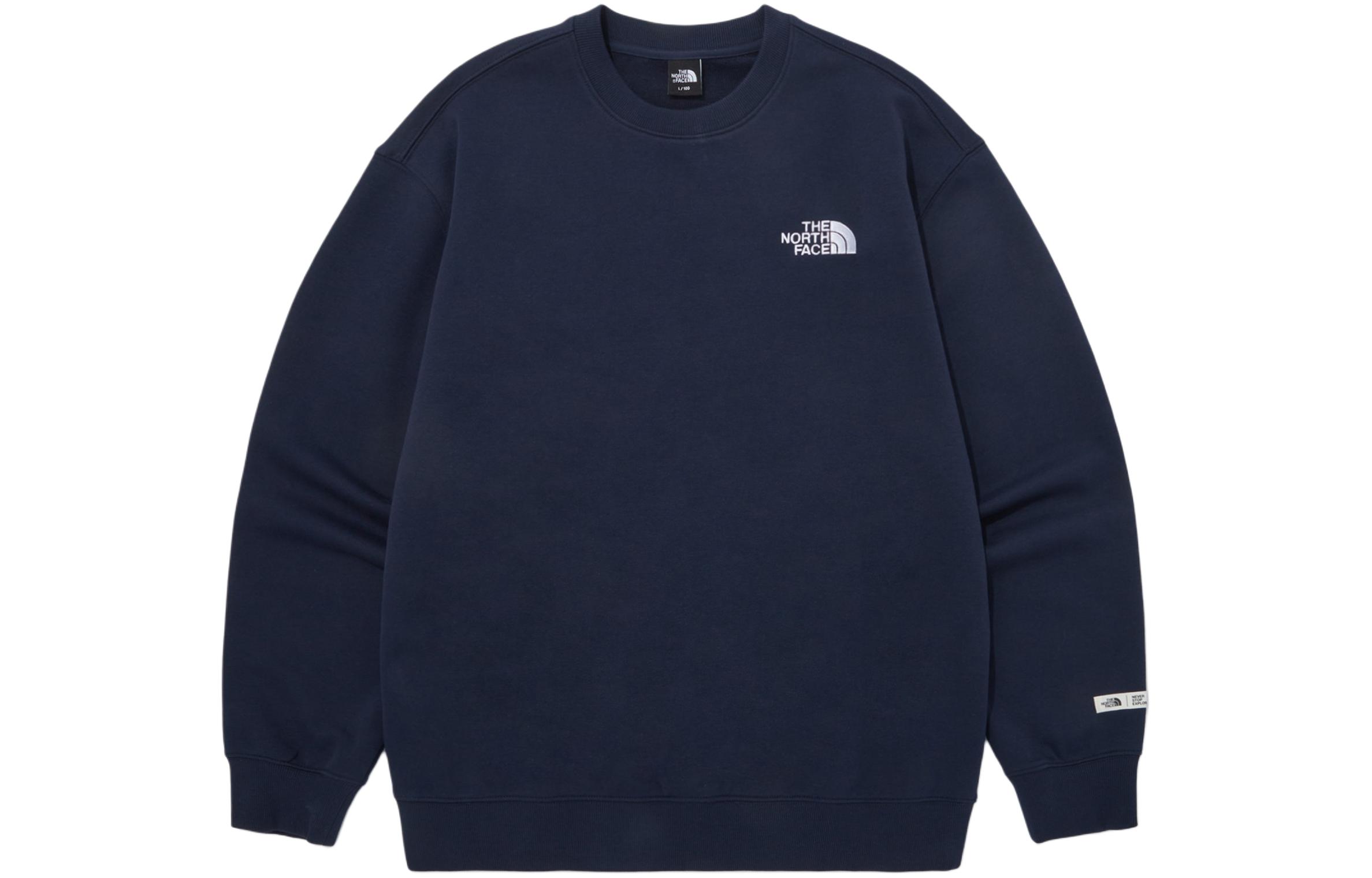 TNF Essential Logo Crewneck Sweatshirt Navy Blue NM5MQ00B