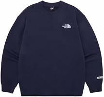 The North Face Essential Logo Crewneck Sweatshirt Navy Blue NM5MQ00B The North Face Essential Logo Crewneck Sweatshirt Navy Blue NM5MQ00B