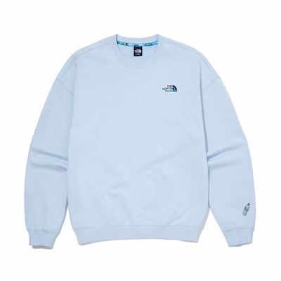 TNF Essential Overfit Eco Crewneck Sweatshirt Blue - Unisex NM5MM05C