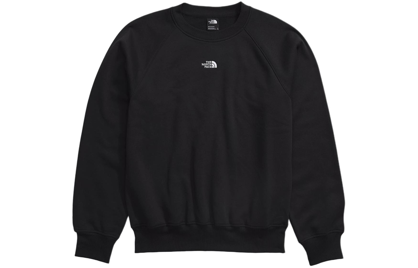 TNF Evolution Logo Crewneck Sweatshirt Black Loose Fit NF0A86WA-JK3